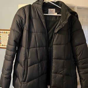 Maternity Winter Puffer Coat Large Faded Glory